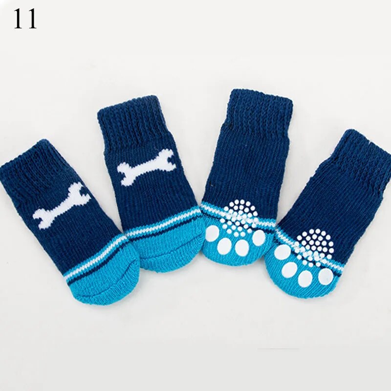 4Pcs Warm Puppy Dog Shoes