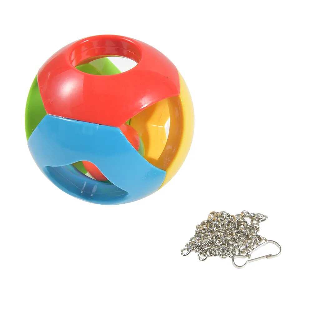 Cute Pet Bird Plastic Chew Ball Chain
