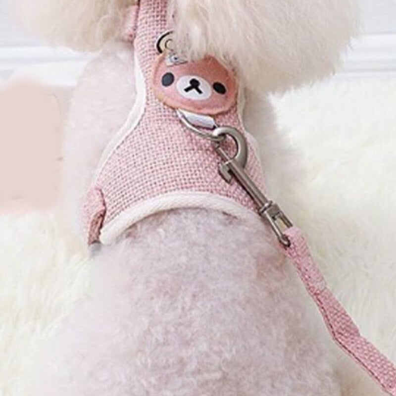 Small Pet Vest Breathable Leash