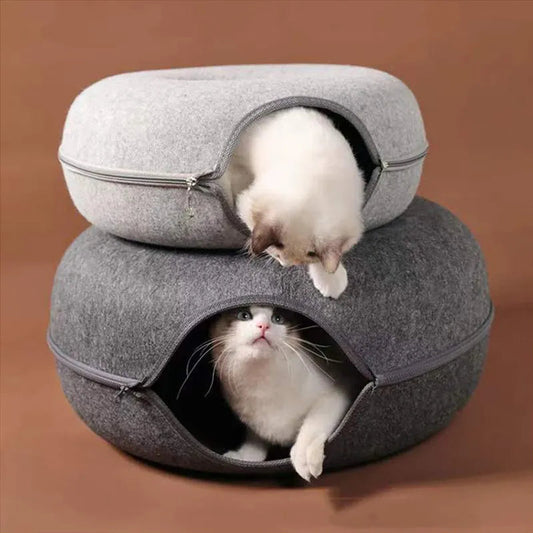 Felt Pet Cat House Cat Tunnel