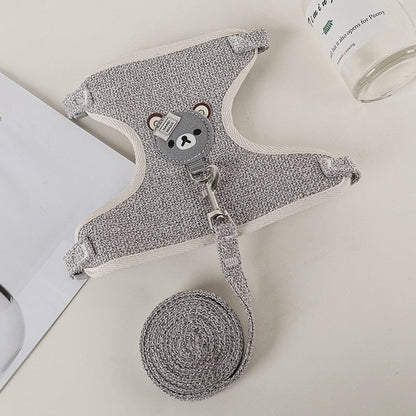 Small Pet Vest Breathable Leash