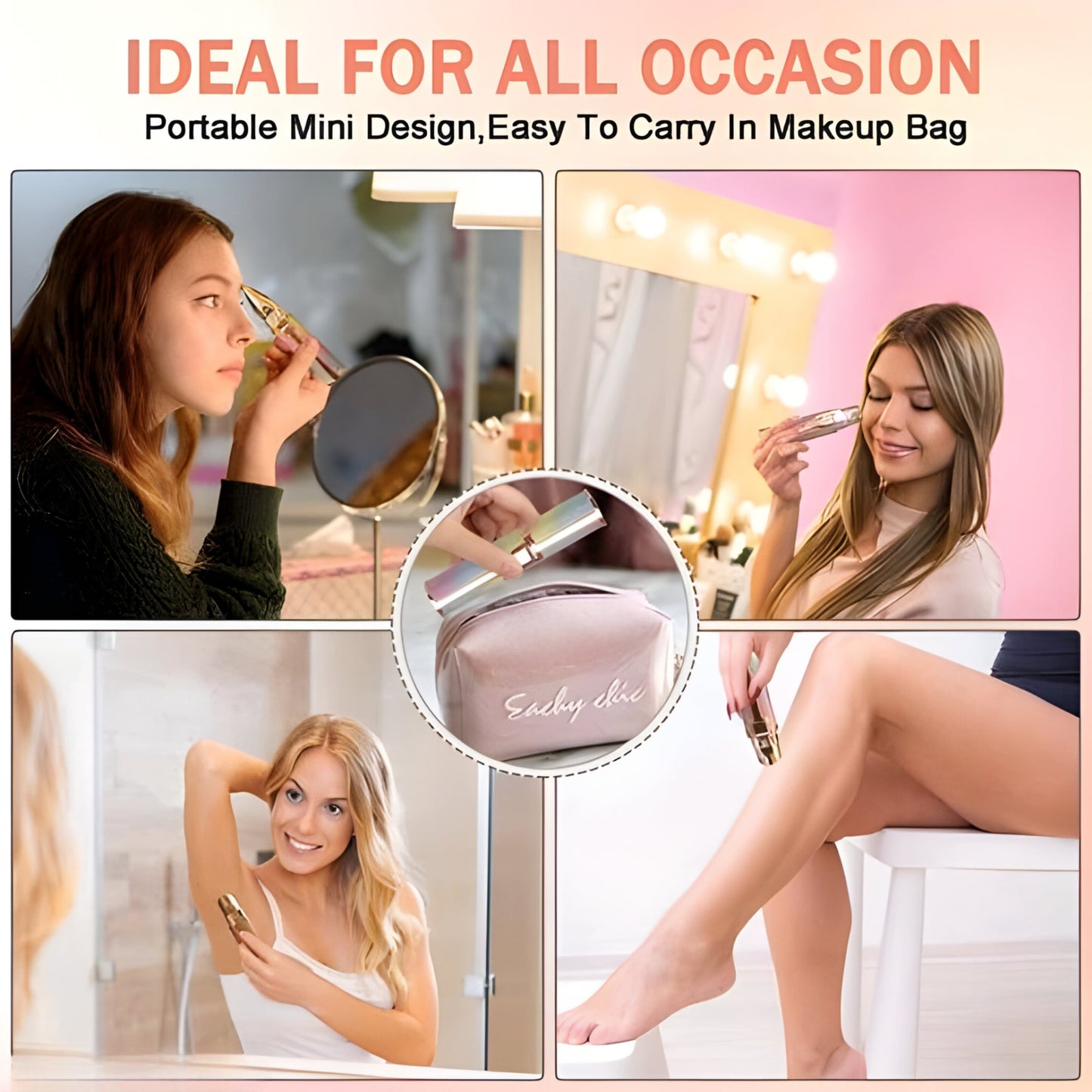 2 in 1 Hair Remover Epilator & Eyebrow Trimmer Machine