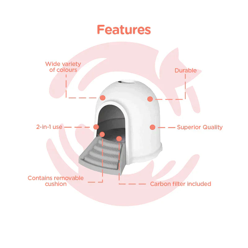 Igloo Cat Litter Box 2-in-1